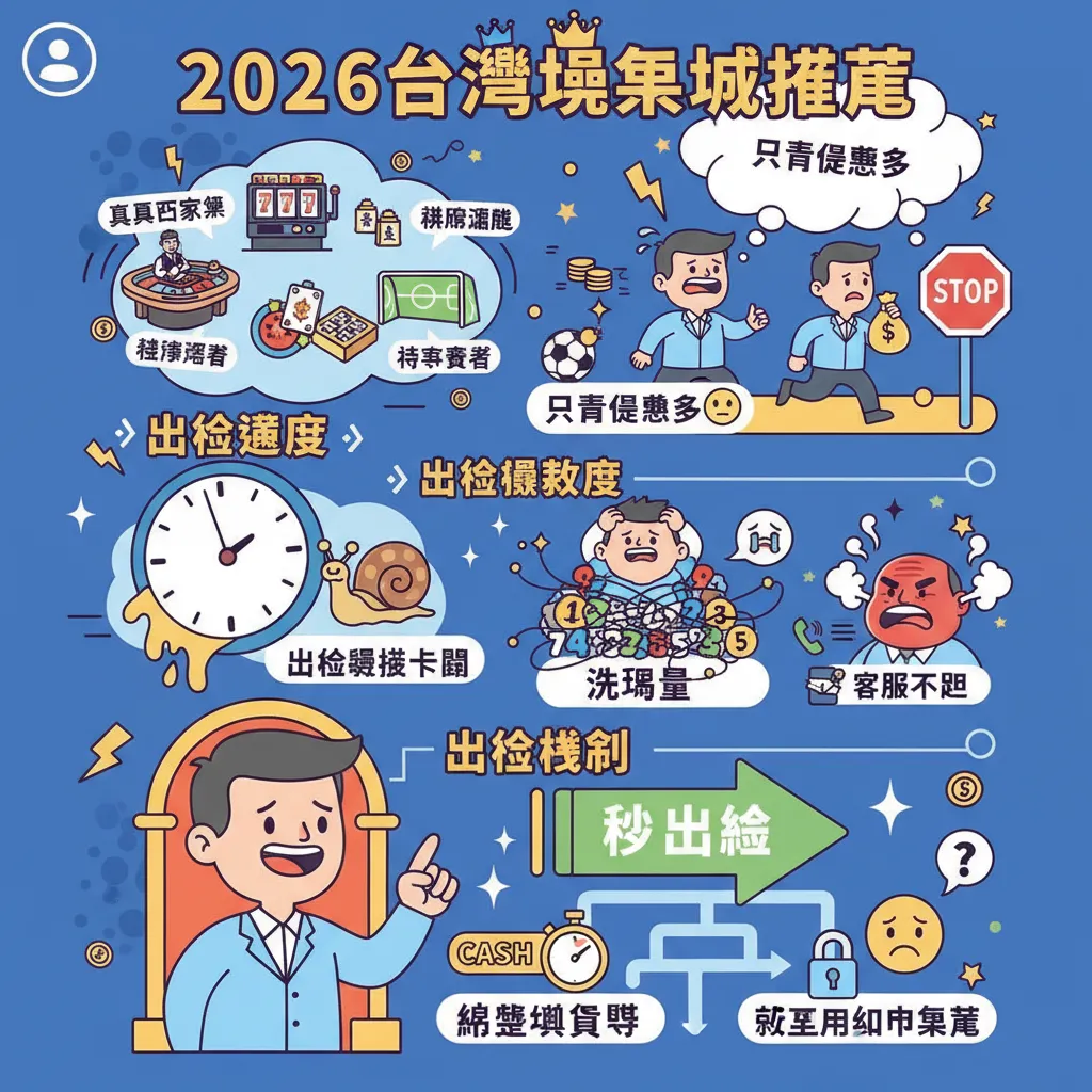 2026臺灣娛樂城推薦：怎麼挑選高出金速度的博弈平臺？